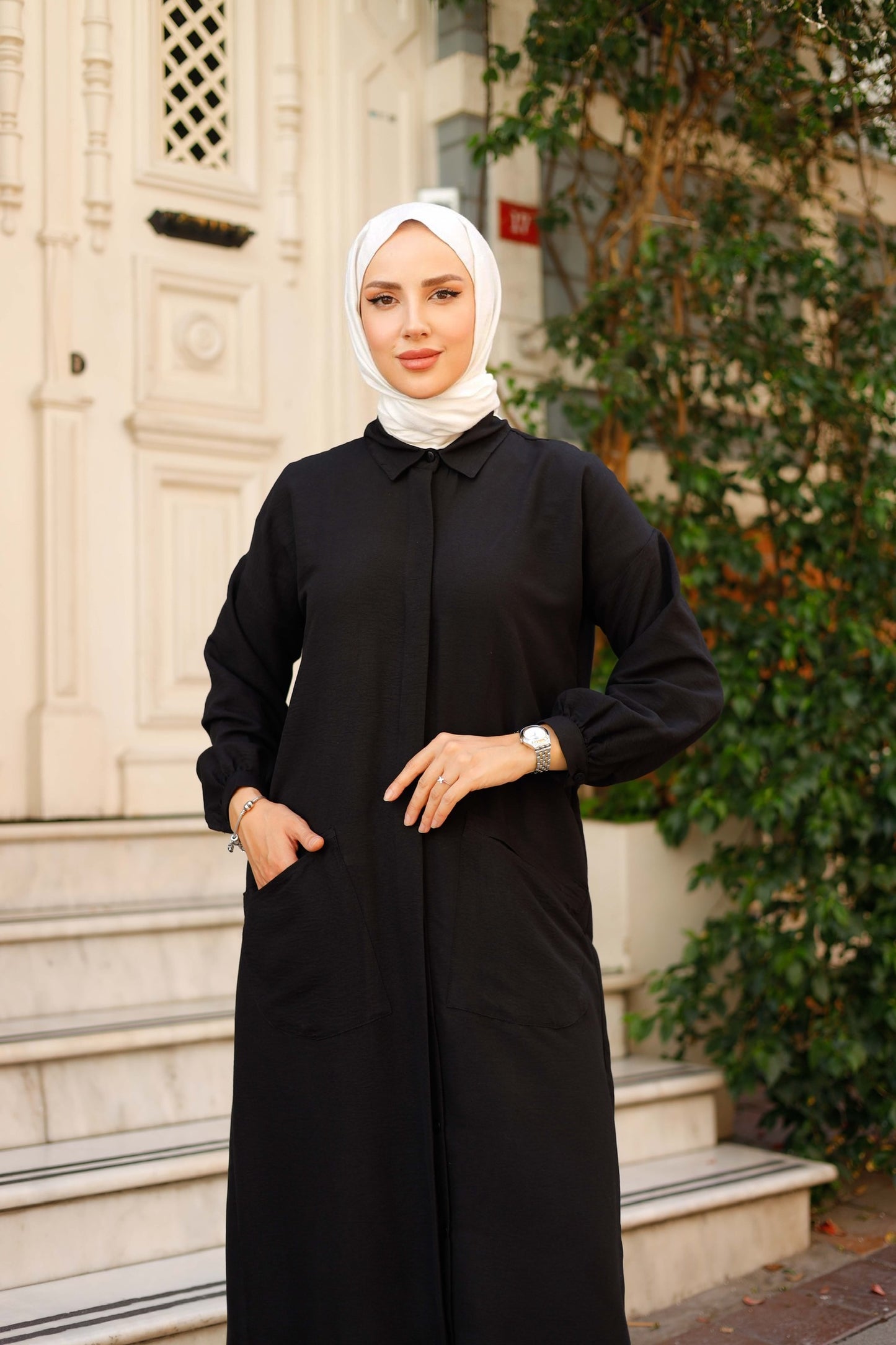 Cepli Pamuk Ayrobin Kumaş Ferace