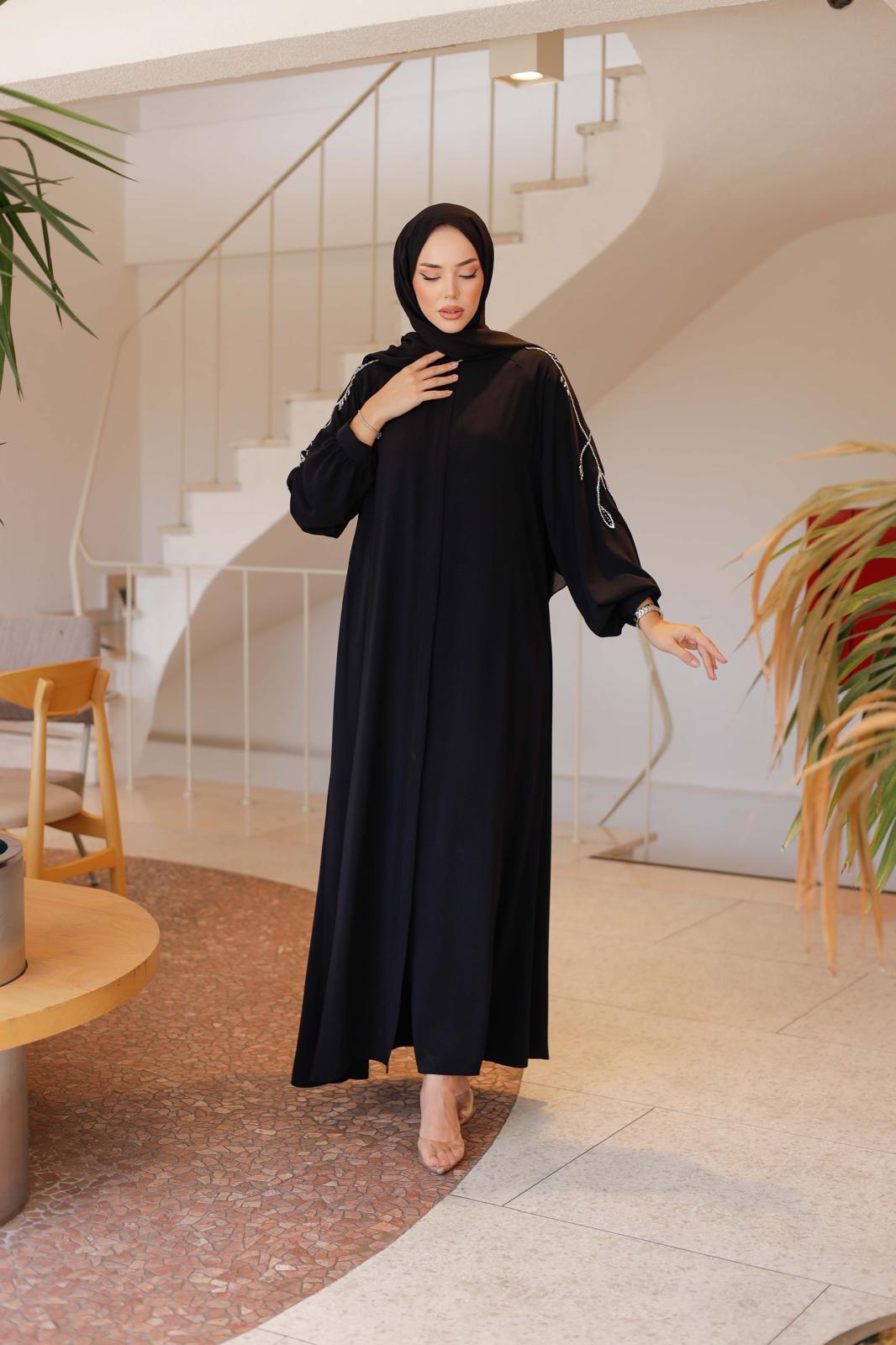 KESME BONCUKLU ŞIK FERACE