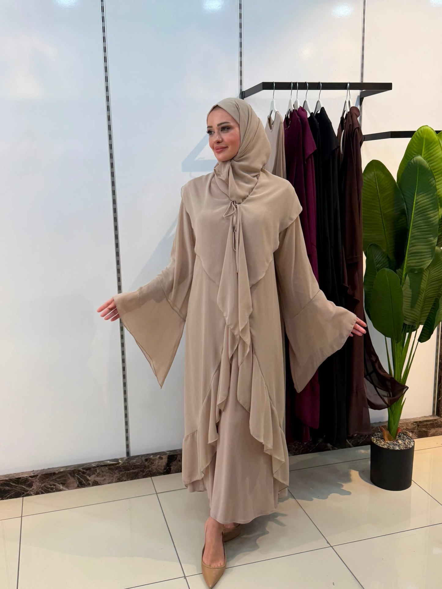 ŞİFON ABAYA TAKIM