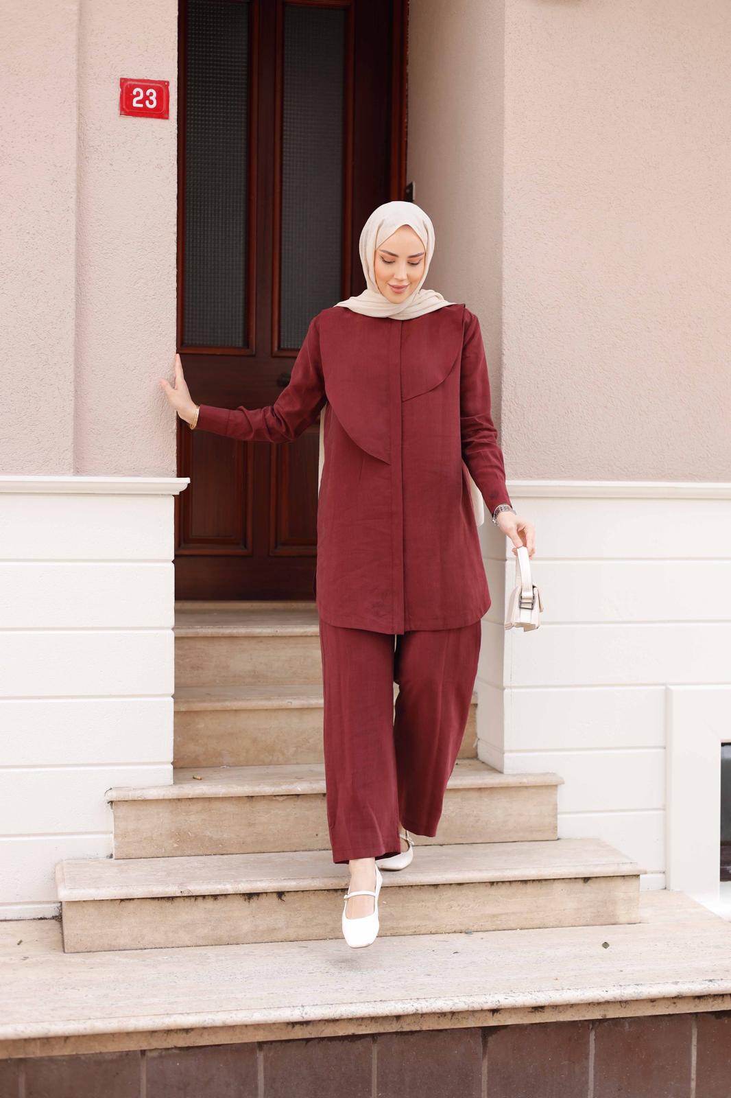 İPEK TENSEL PANTOLONLU TAKIM