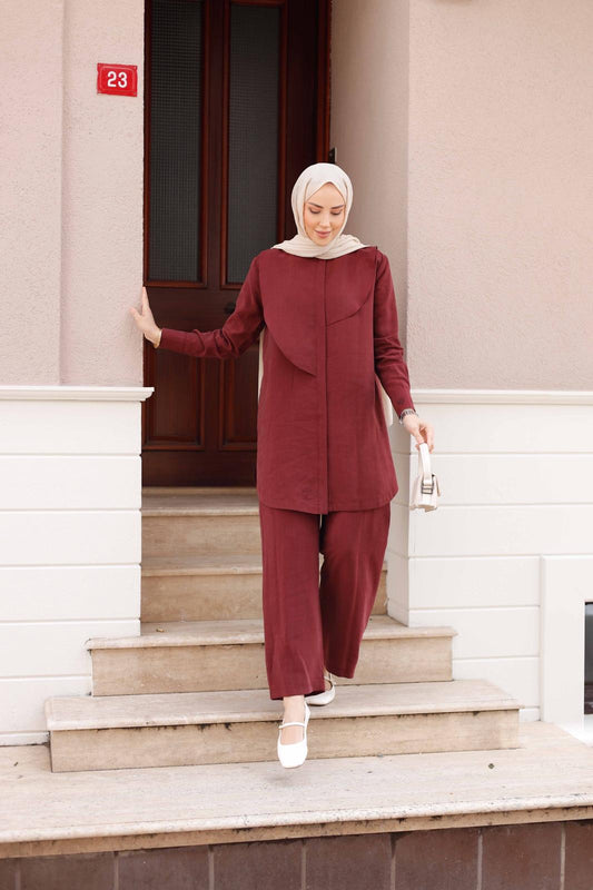 İPEK TENSEL PANTOLONLU TAKIM