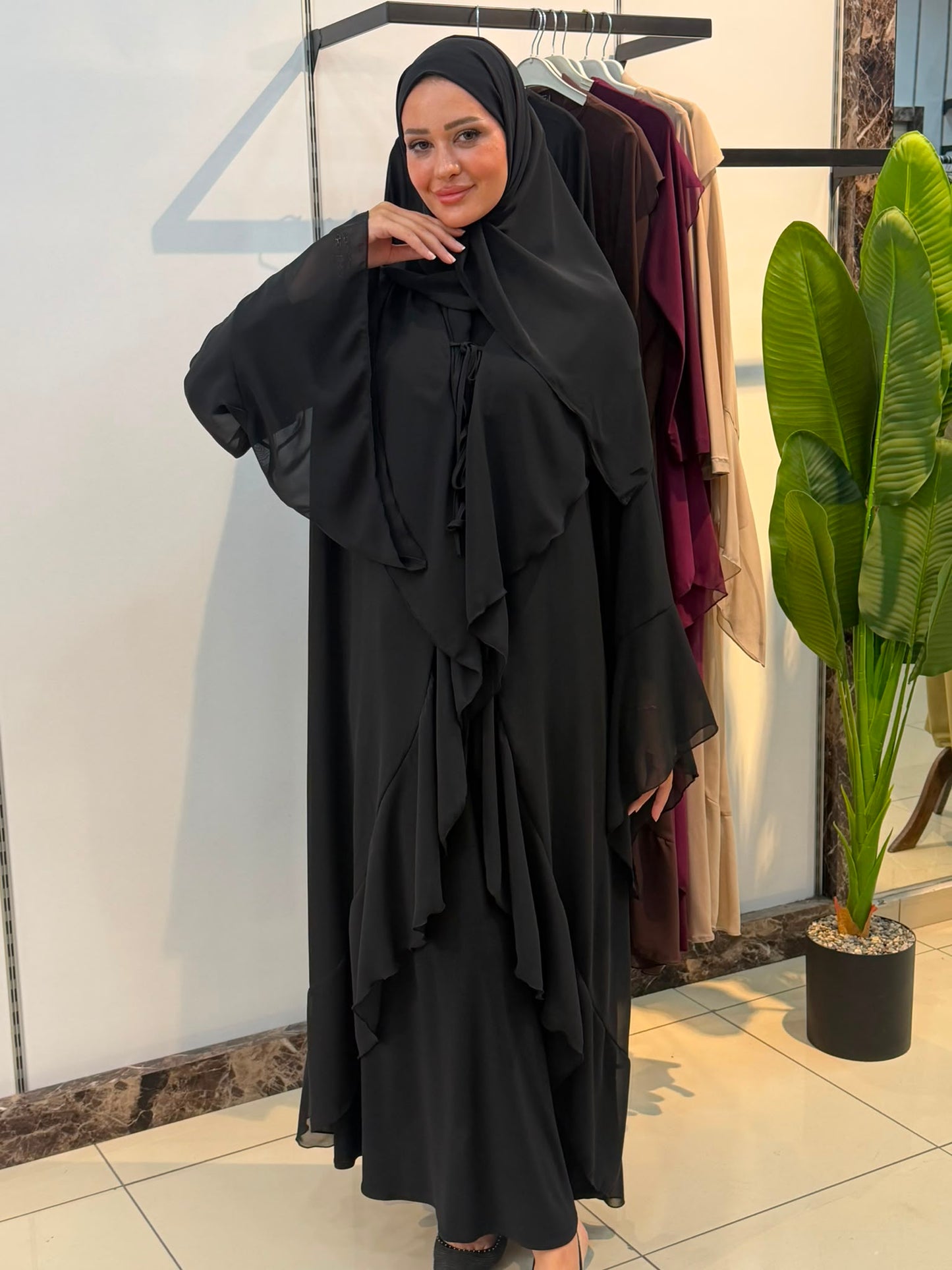 ŞİFON ABAYA TAKIM