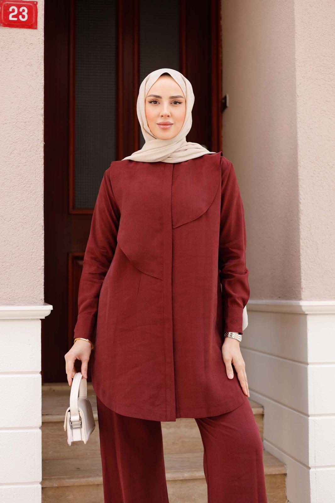 İPEK TENSEL PANTOLONLU TAKIM