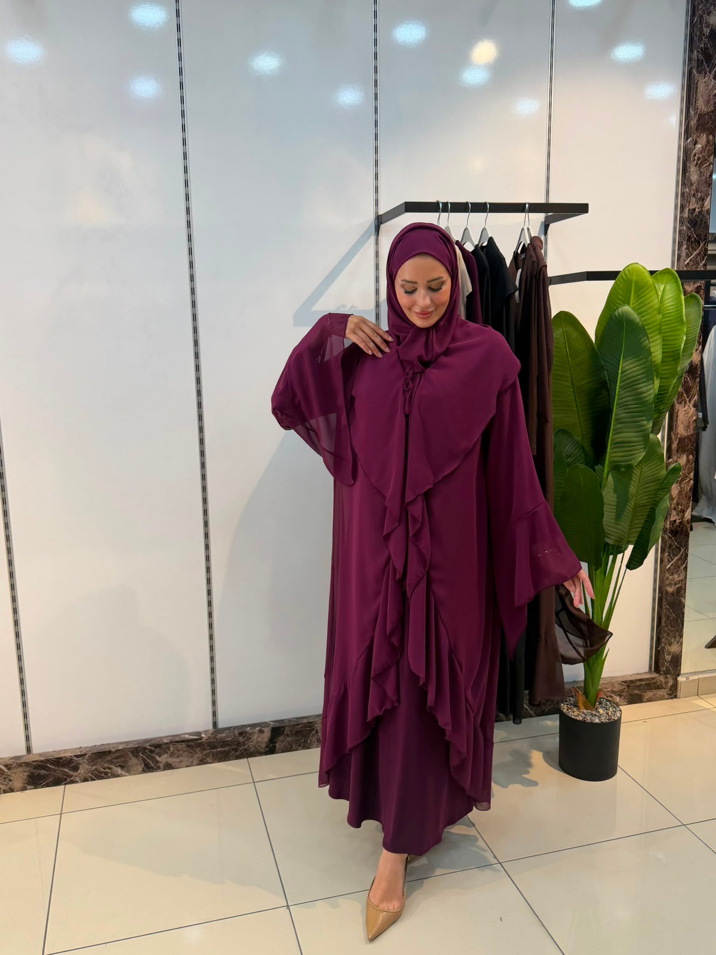 ŞİFON ABAYA TAKIM