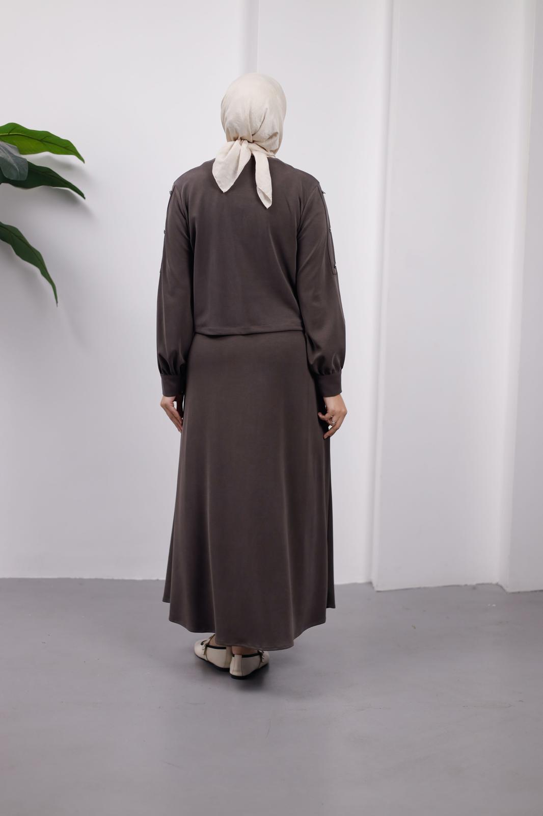 ÖRME KUPRA ETEKLİ TAKIM