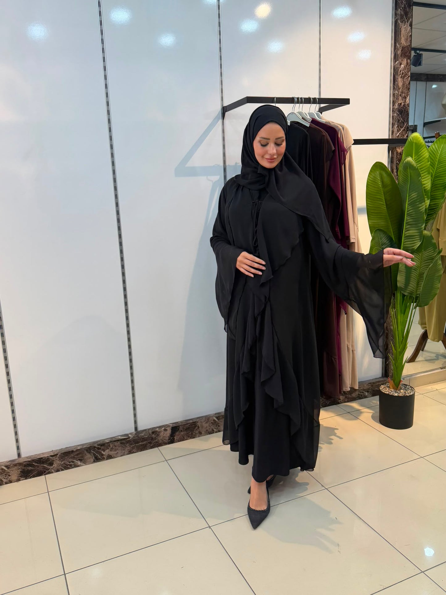 ŞİFON ABAYA TAKIM