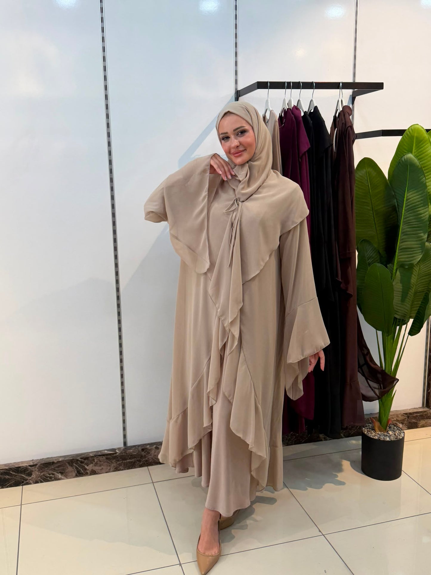 ŞİFON ABAYA TAKIM