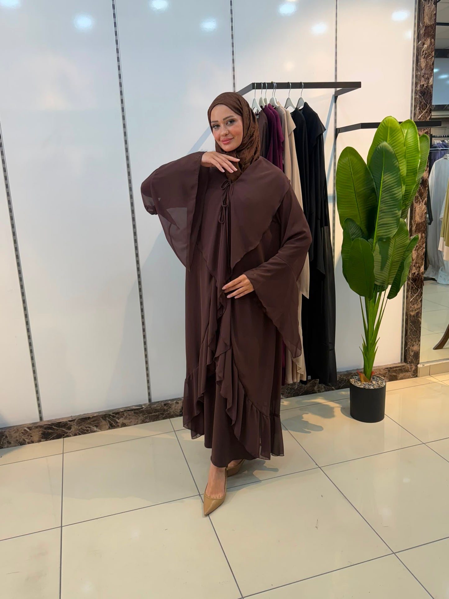 ŞİFON ABAYA TAKIM