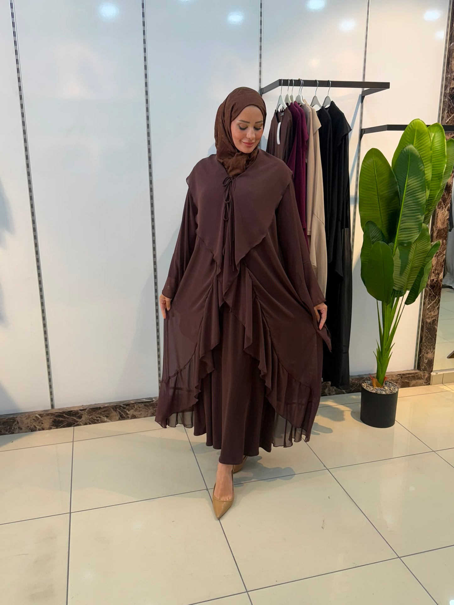 ŞİFON ABAYA TAKIM
