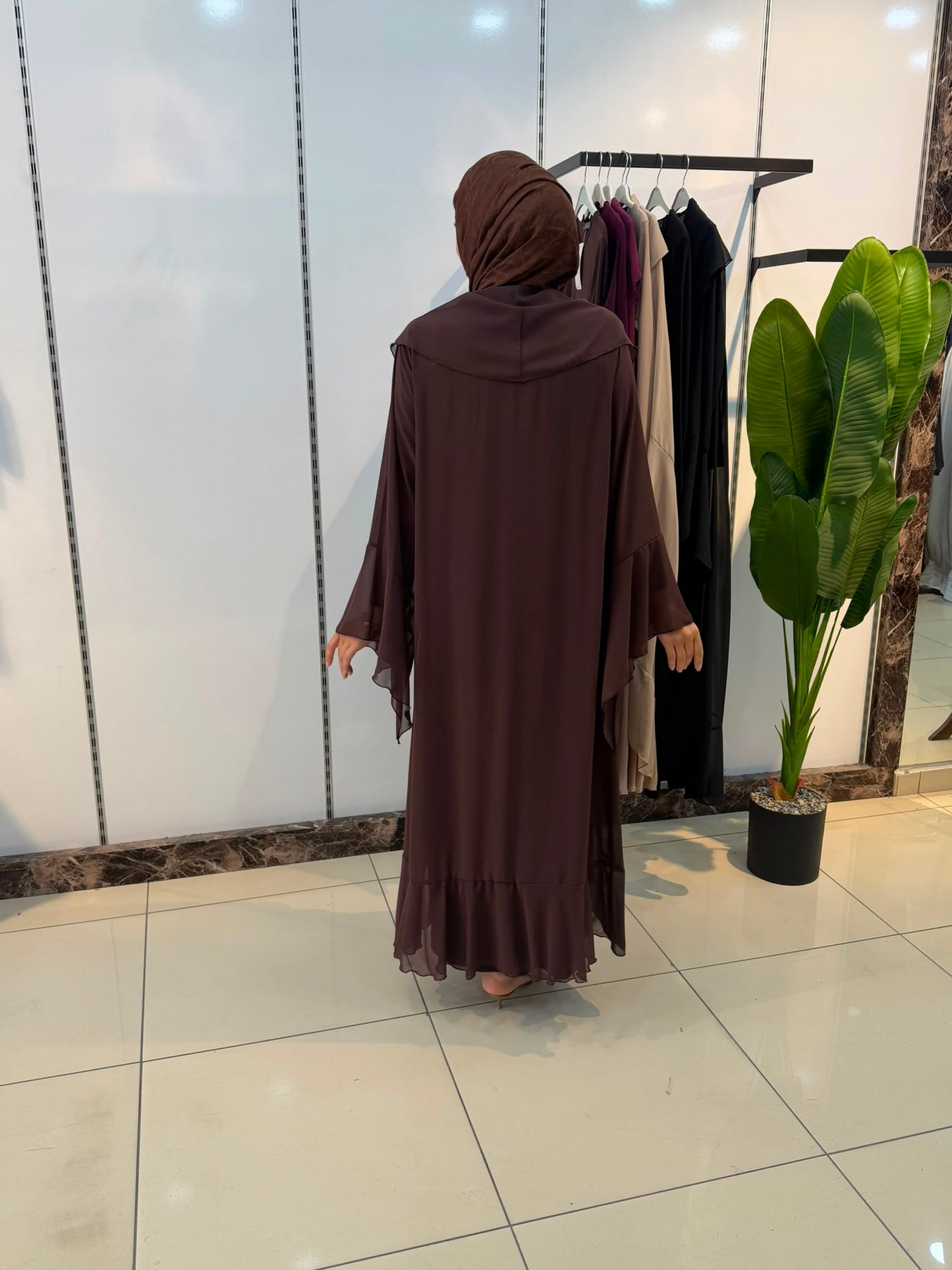 ŞİFON ABAYA TAKIM