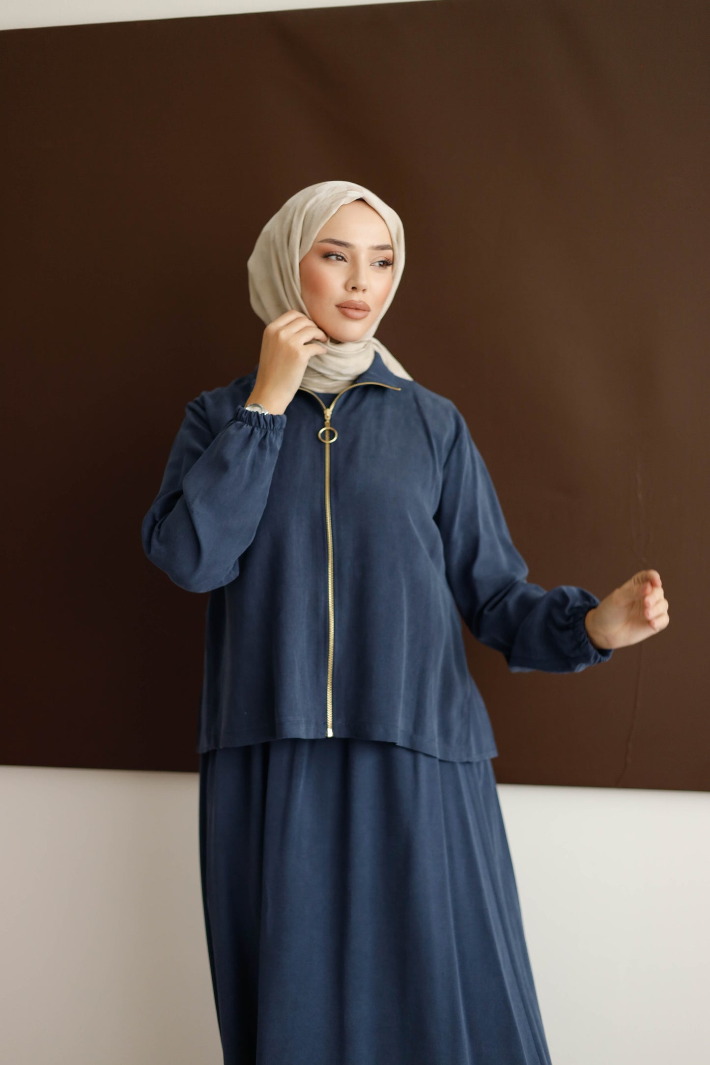 ORGANİK KUMAŞ ETEKLİ TAKIM