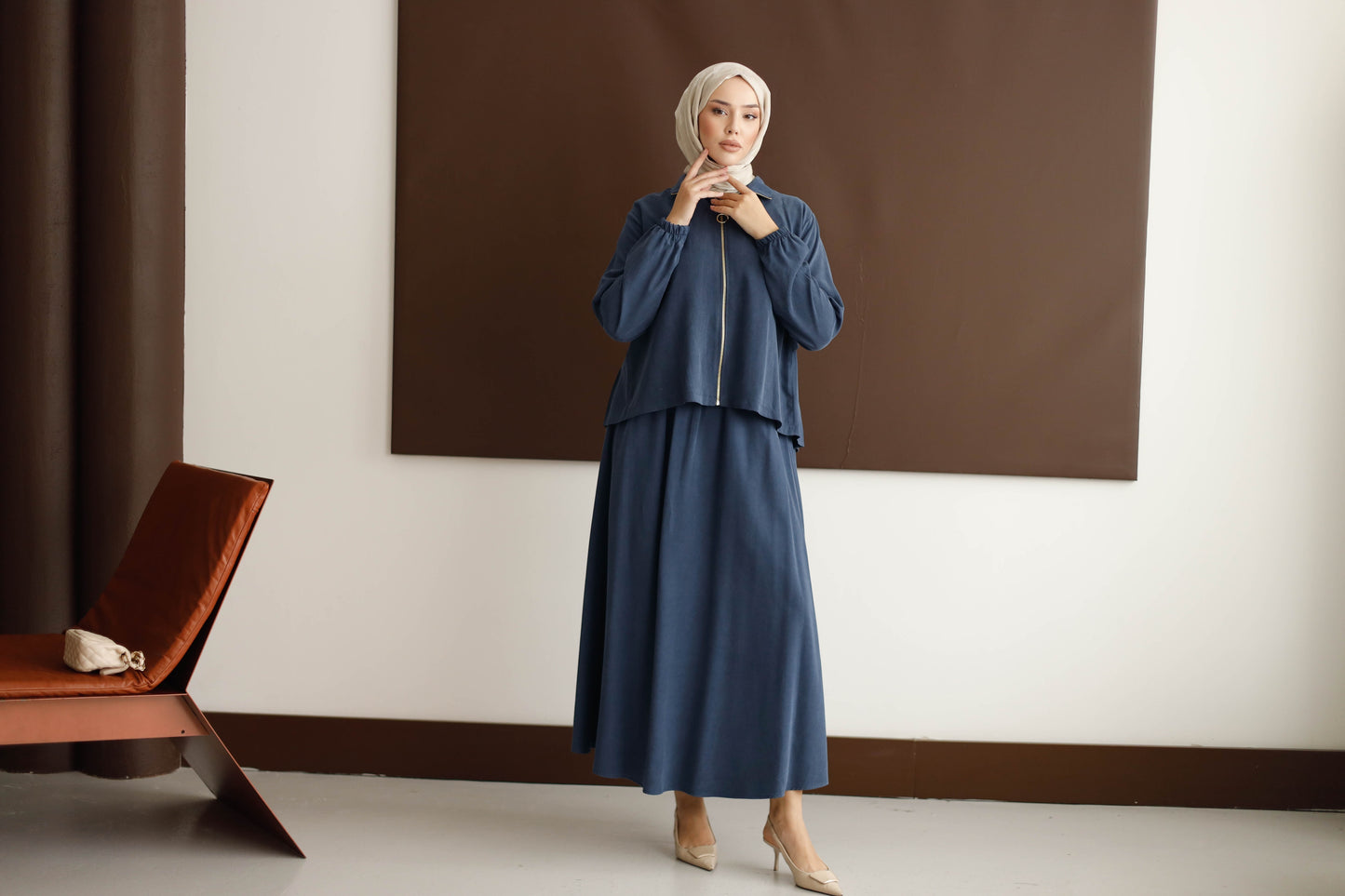 ORGANİK KUMAŞ ETEKLİ TAKIM