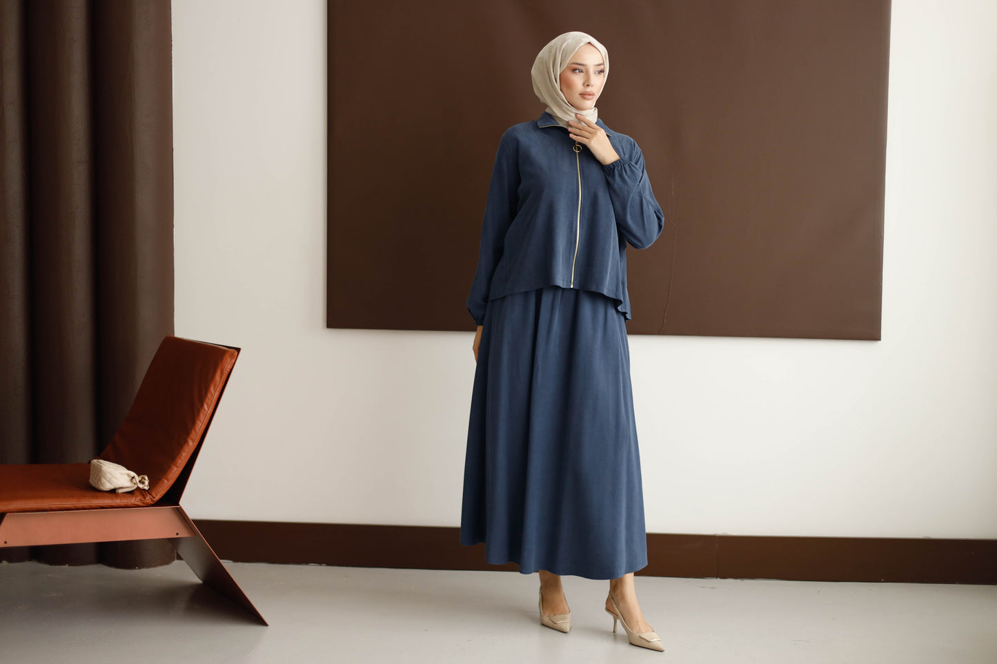 ORGANİK KUMAŞ ETEKLİ TAKIM