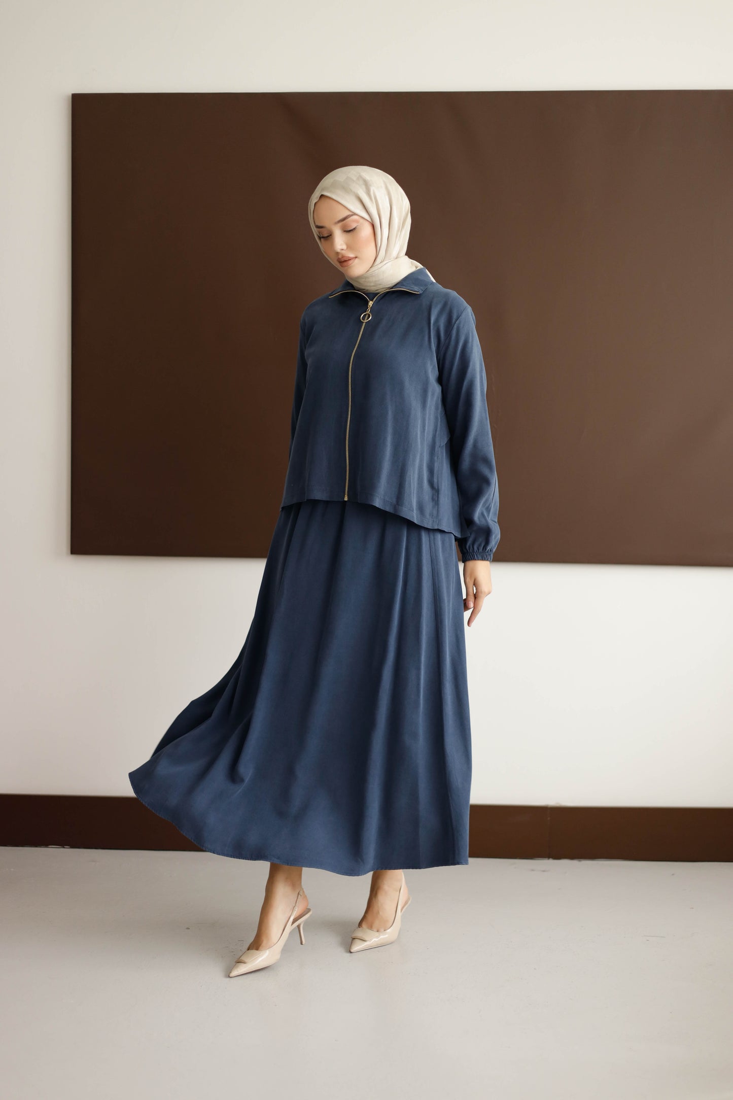 ORGANİK KUMAŞ ETEKLİ TAKIM