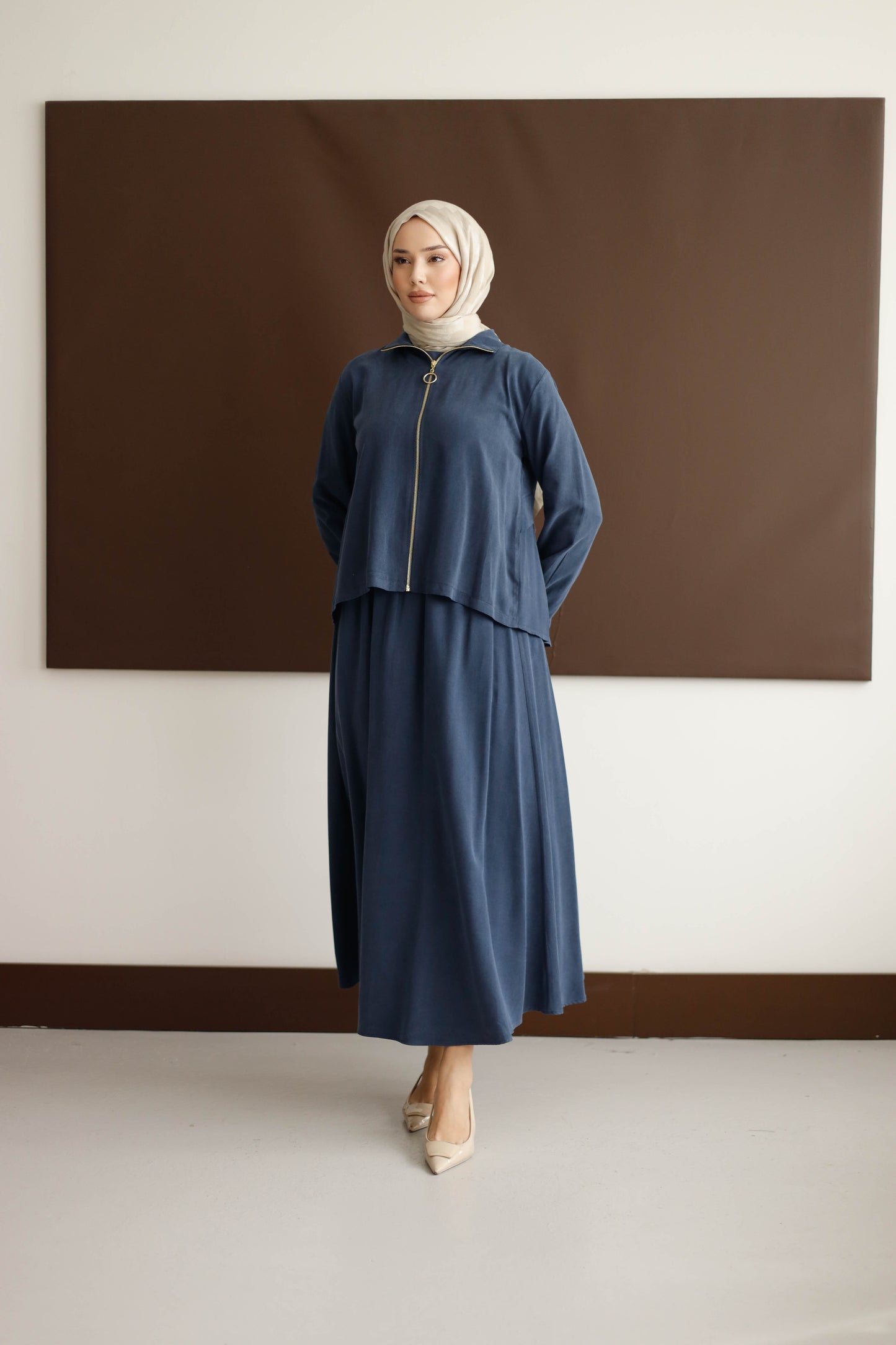 ORGANİK KUMAŞ ETEKLİ TAKIM