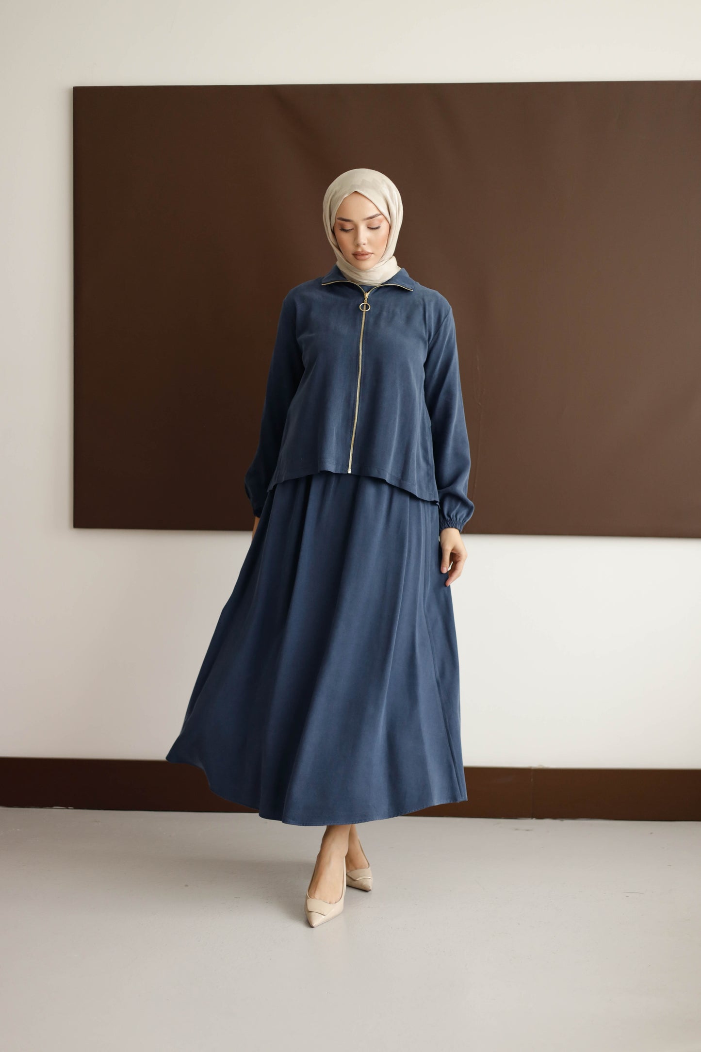 ORGANİK KUMAŞ ETEKLİ TAKIM