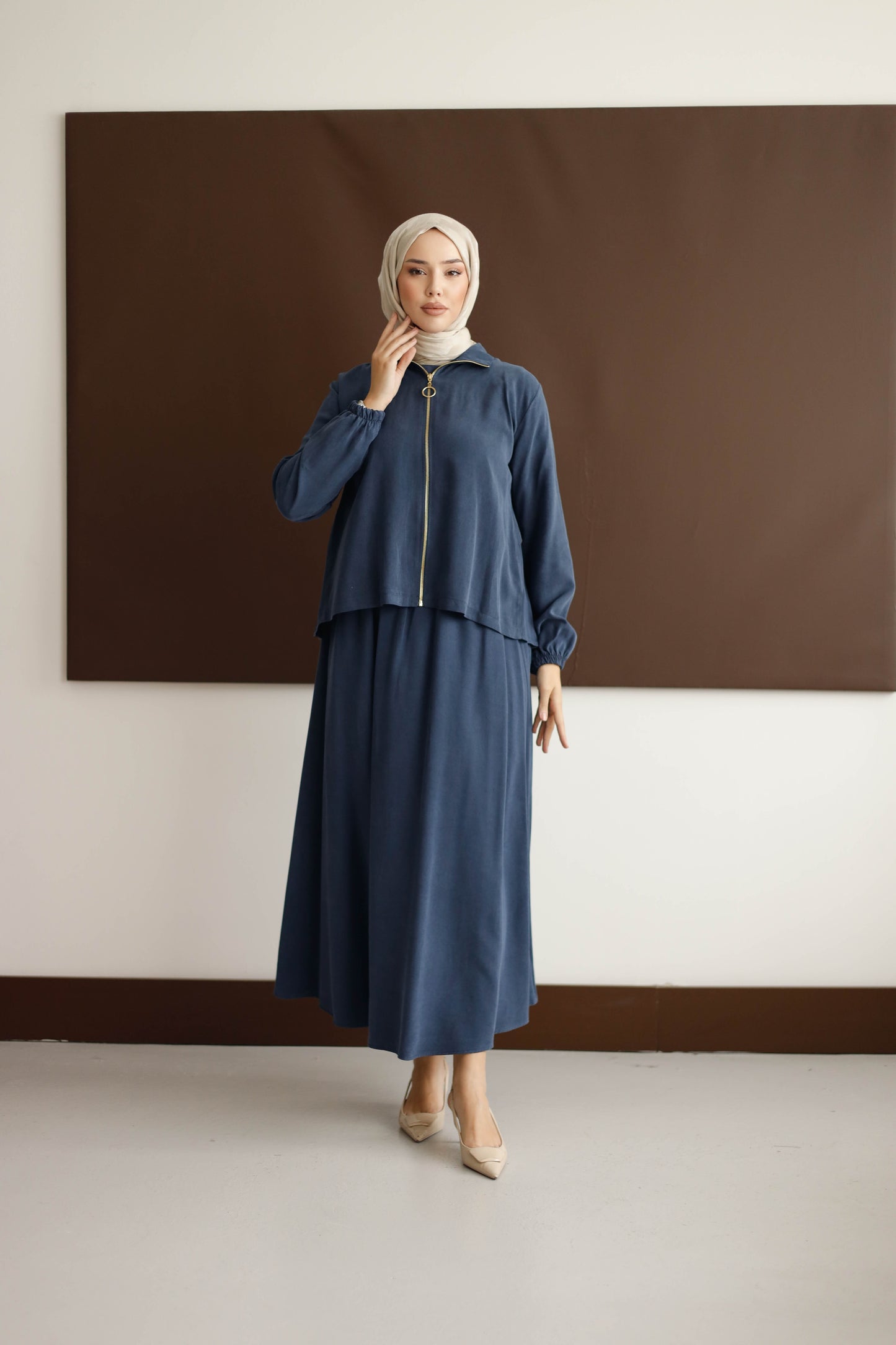 ORGANİK KUMAŞ ETEKLİ TAKIM