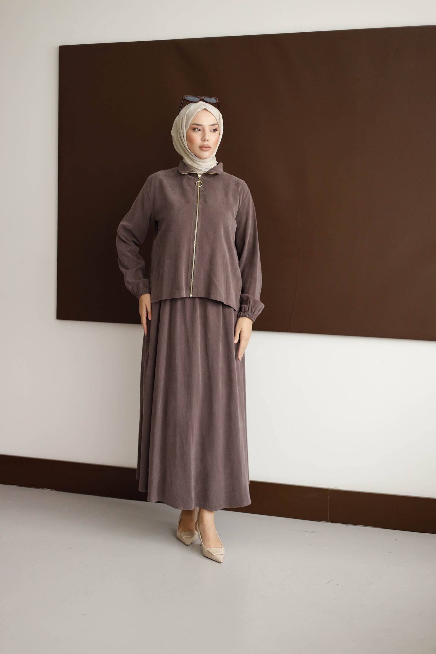 ORGANİK KUMAŞ ETEKLİ TAKIM