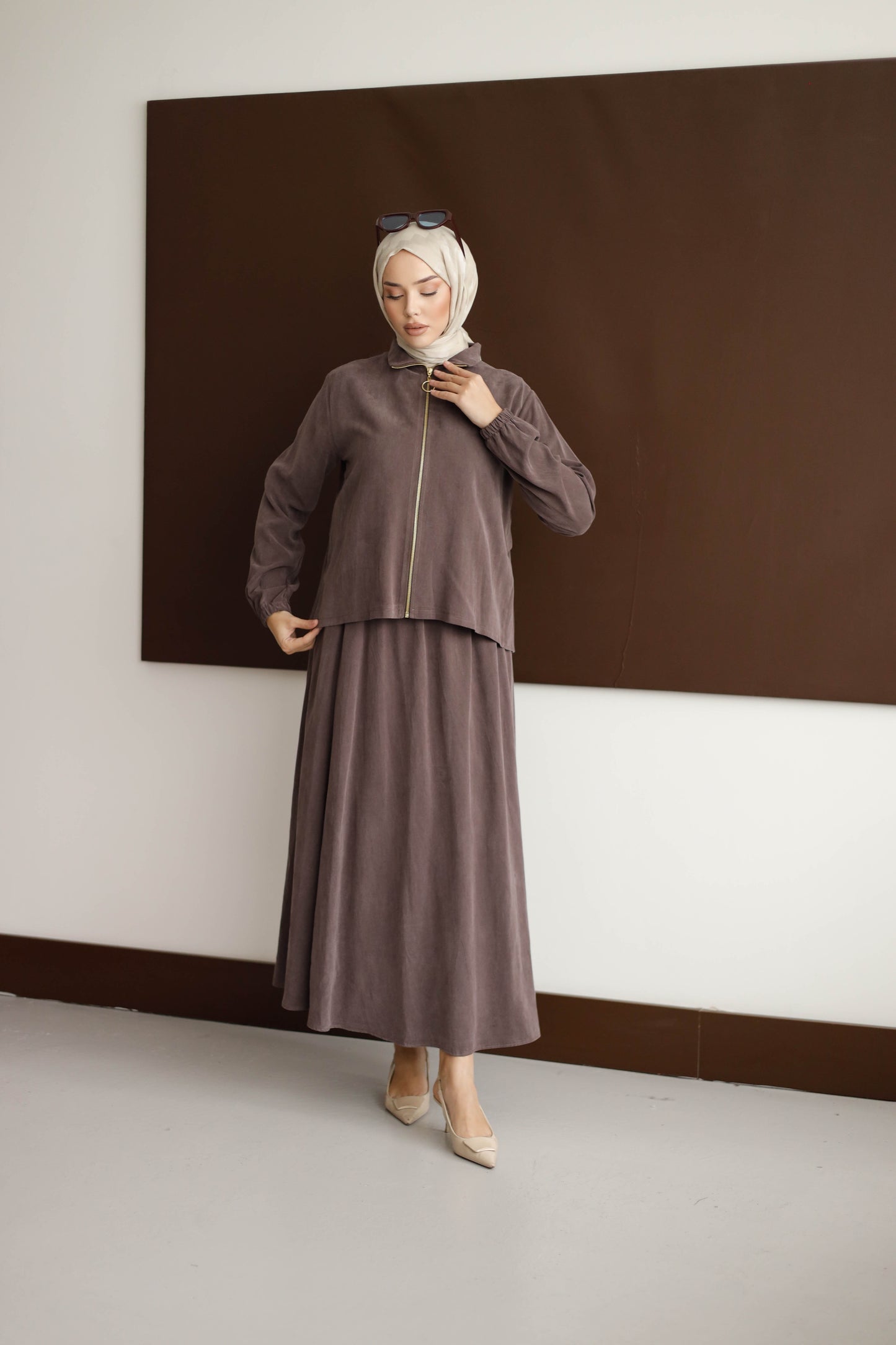 ORGANİK KUMAŞ ETEKLİ TAKIM