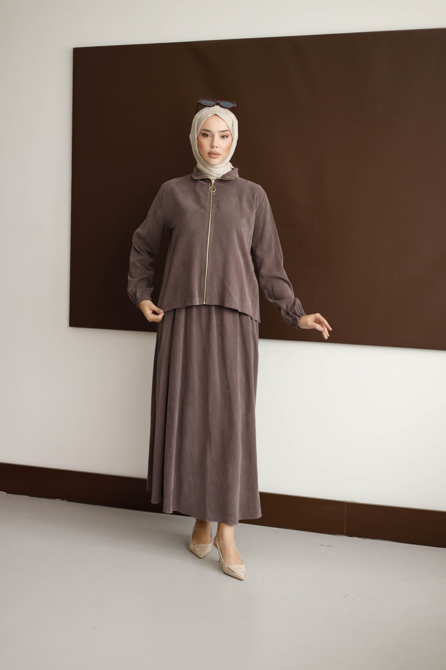 ORGANİK KUMAŞ ETEKLİ TAKIM