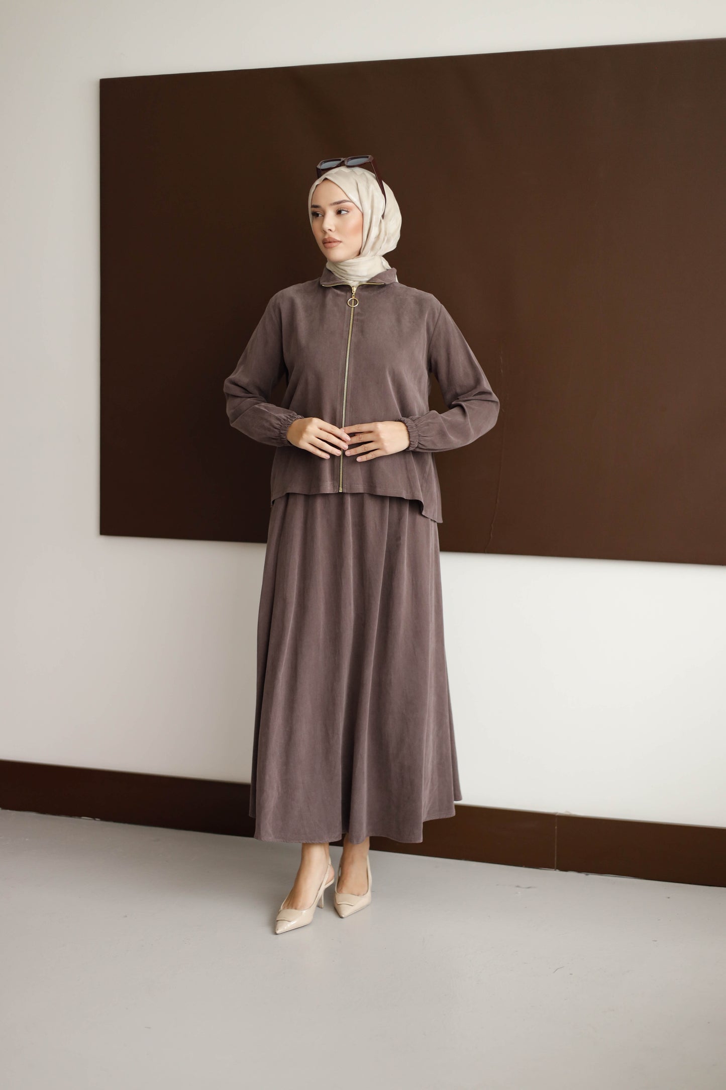 ORGANİK KUMAŞ ETEKLİ TAKIM