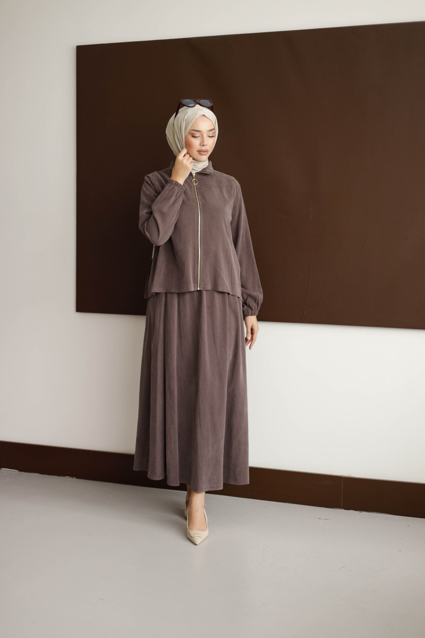 ORGANİK KUMAŞ ETEKLİ TAKIM