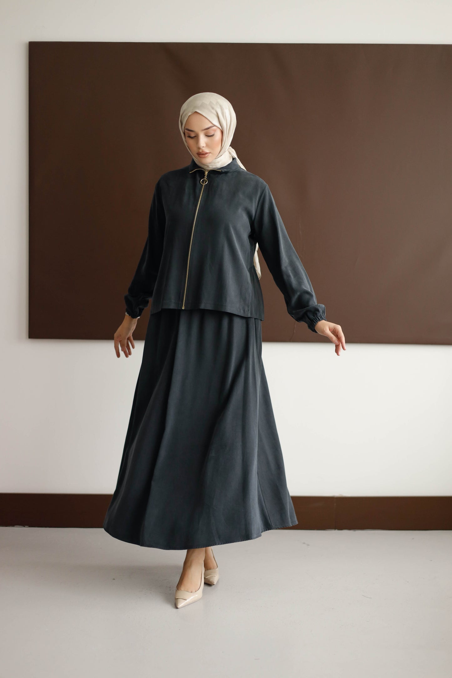 ORGANİK KUMAŞ ETEKLİ TAKIM