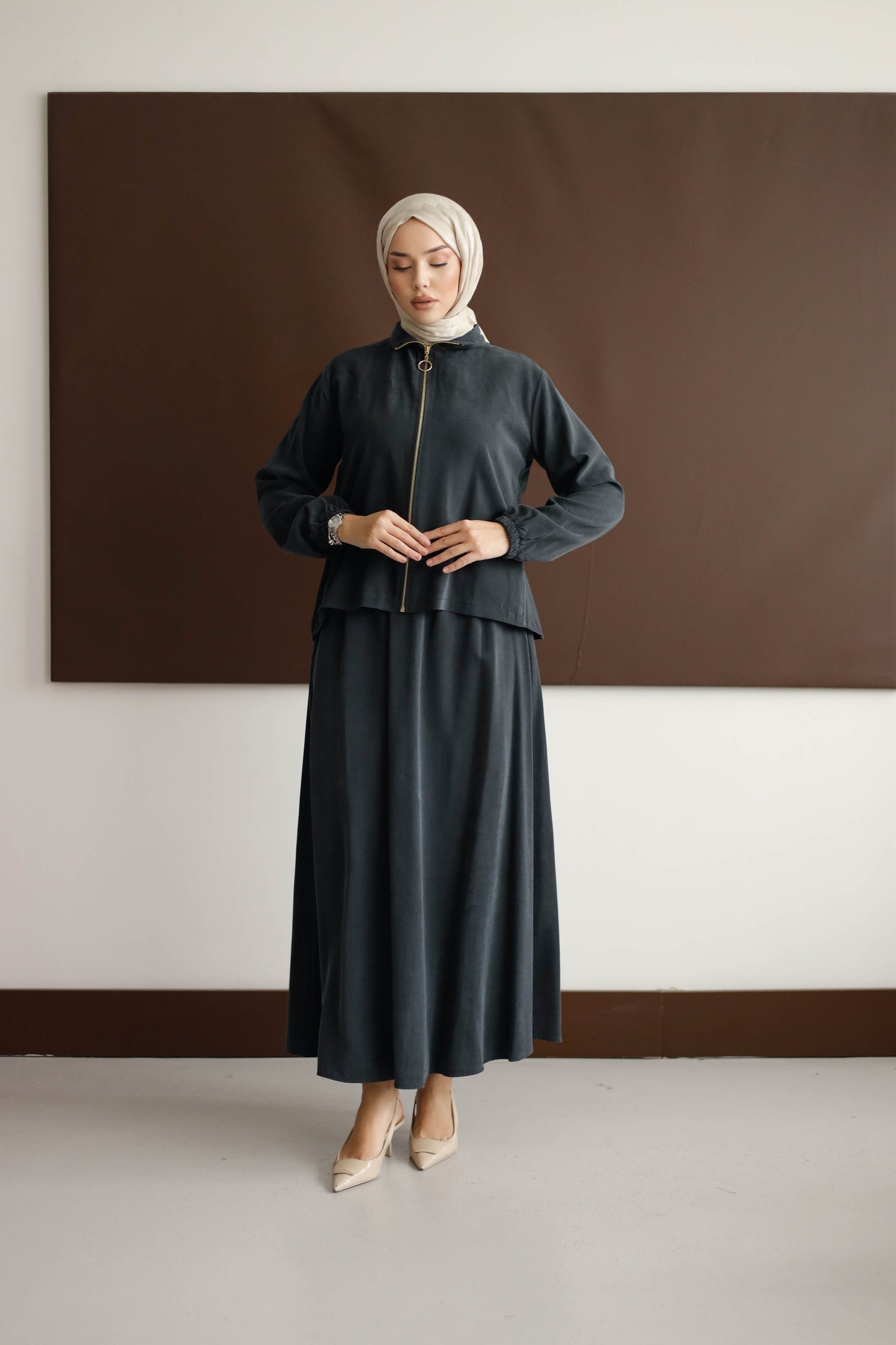 ORGANİK KUMAŞ ETEKLİ TAKIM