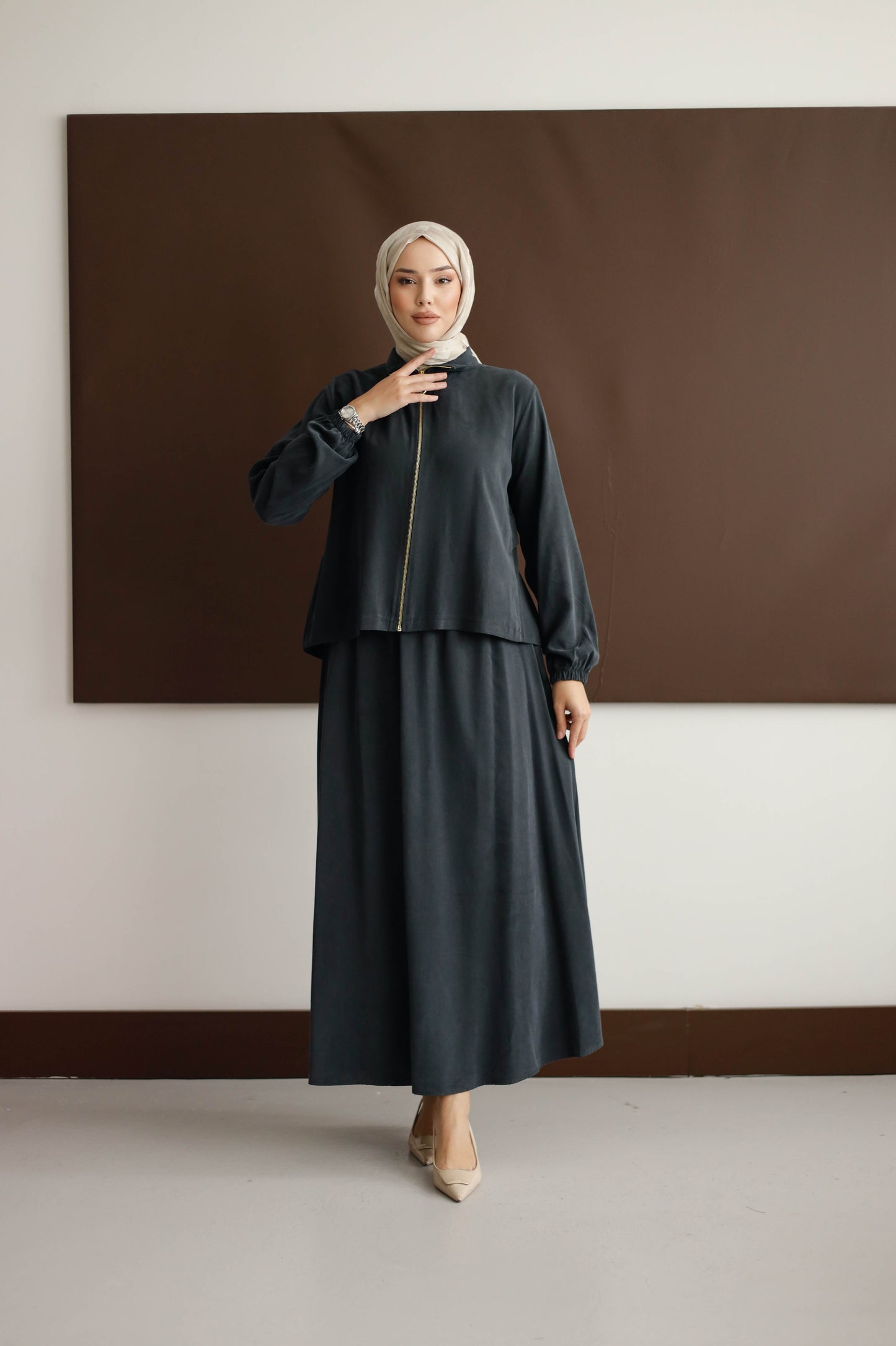 ORGANİK KUMAŞ ETEKLİ TAKIM