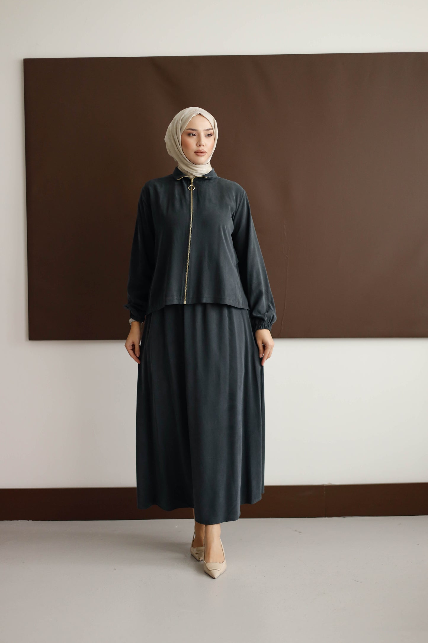 ORGANİK KUMAŞ ETEKLİ TAKIM