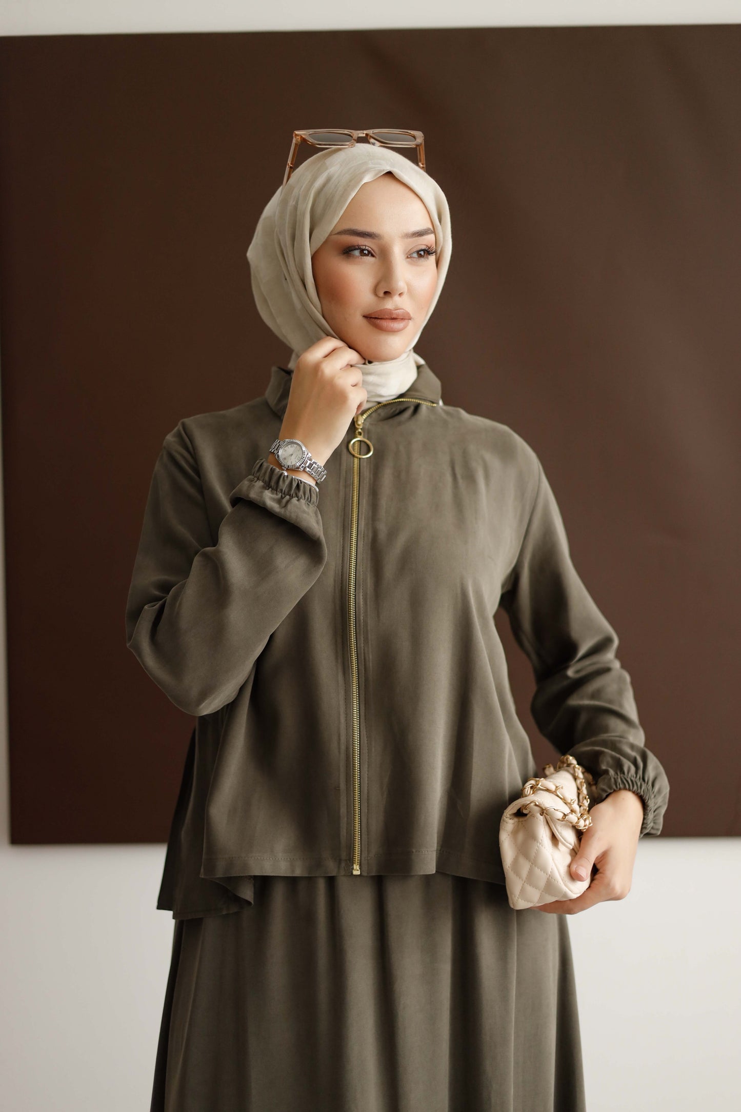 ORGANİK KUMAŞ ETEKLİ TAKIM