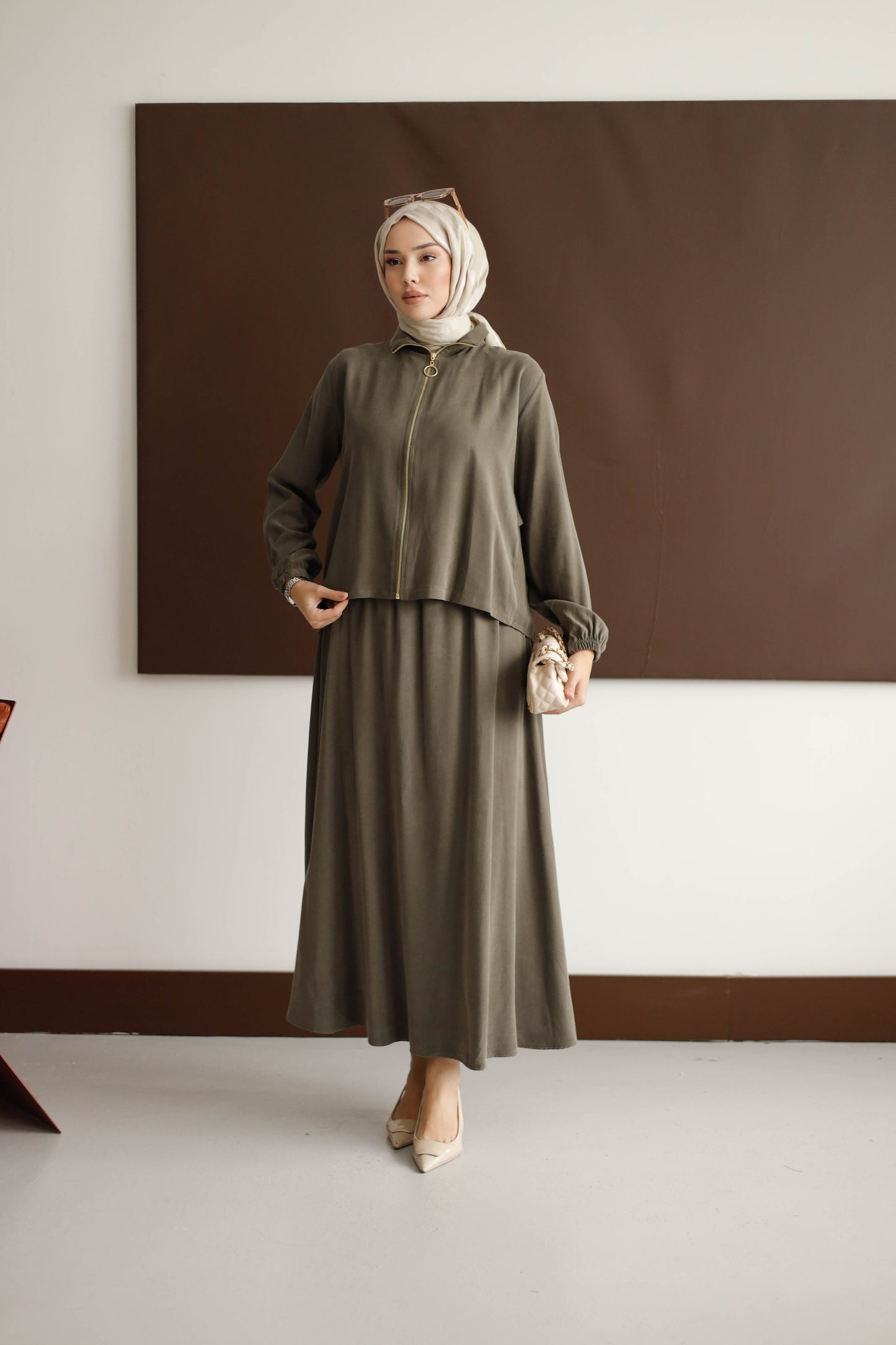 ORGANİK KUMAŞ ETEKLİ TAKIM