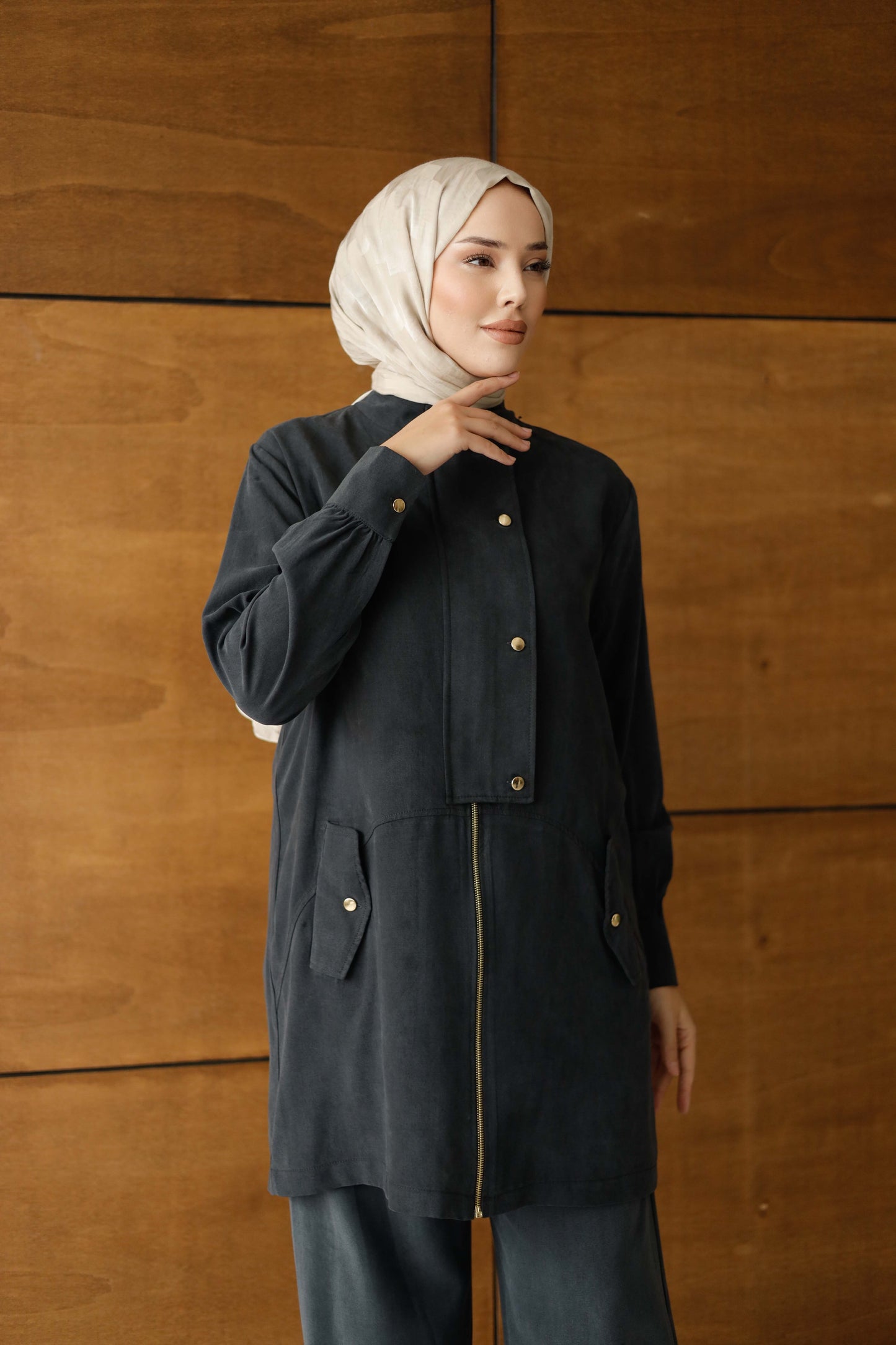 ORGANİK KUMAŞ DÜĞMELİ TAKIM
