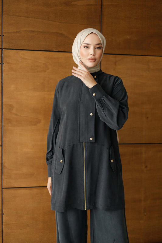 ORGANİK KUMAŞ DÜĞMELİ TAKIM