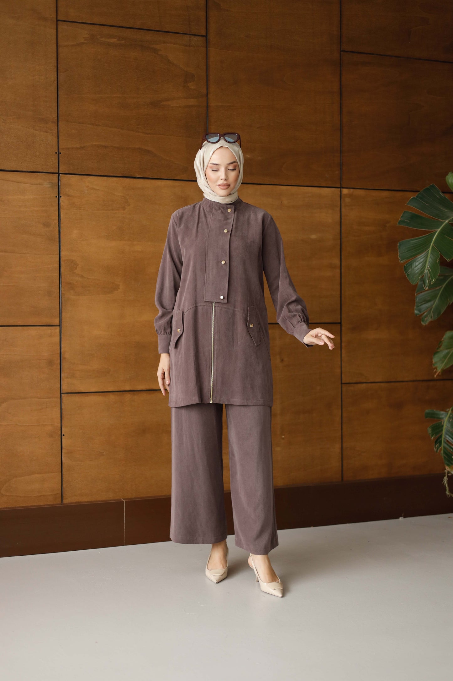 ORGANİK KUMAŞ DÜĞMELİ TAKIM