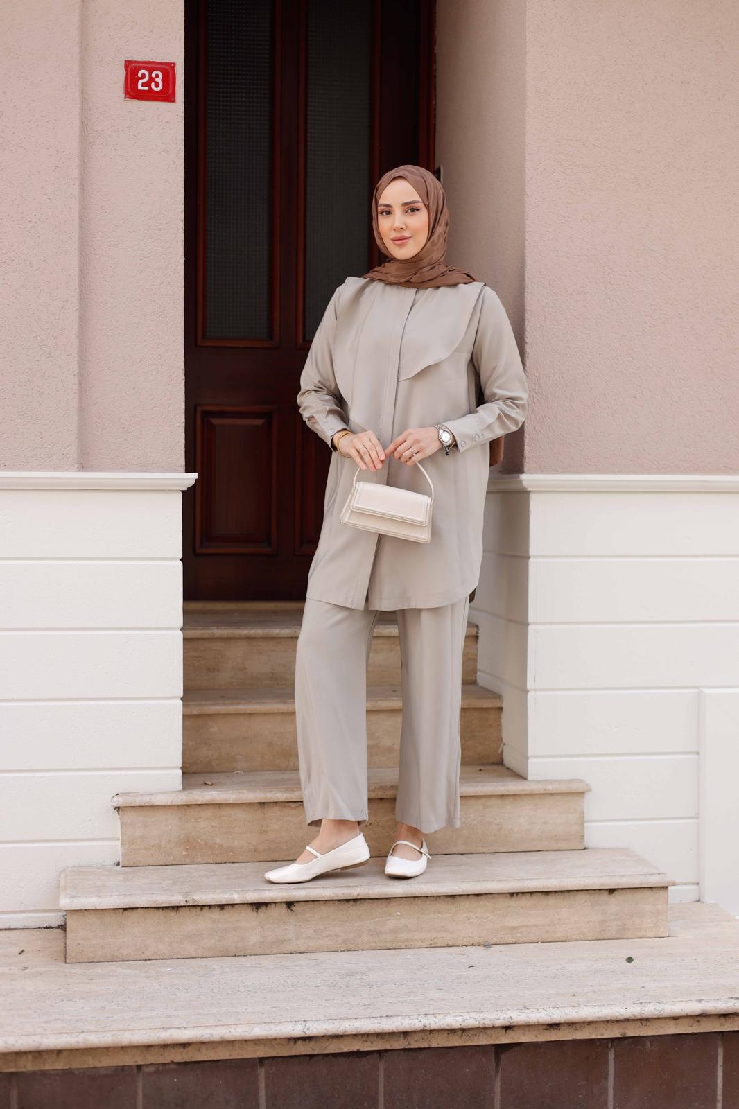 İPEK TENSEL PANTOLONLU TAKIM