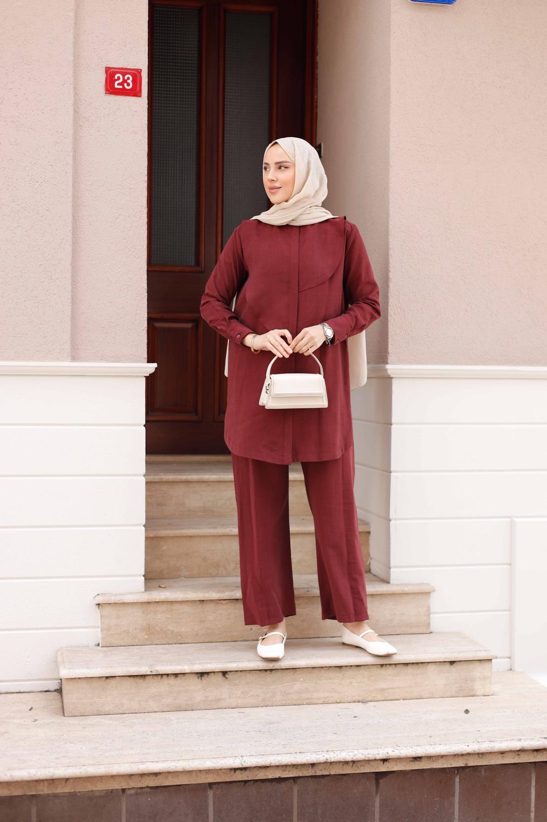 İPEK TENSEL PANTOLONLU TAKIM