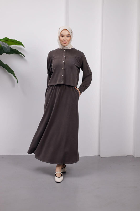 ÖRME KUPRA ETEKLİ TAKIM