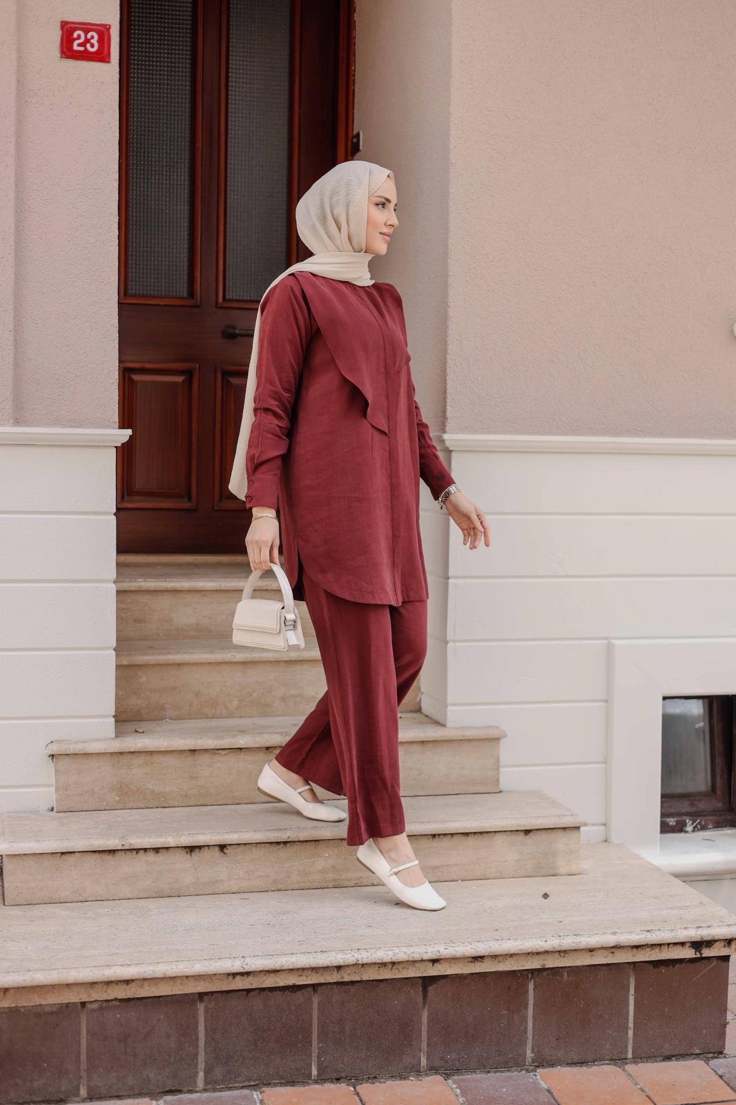 İPEK TENSEL PANTOLONLU TAKIM