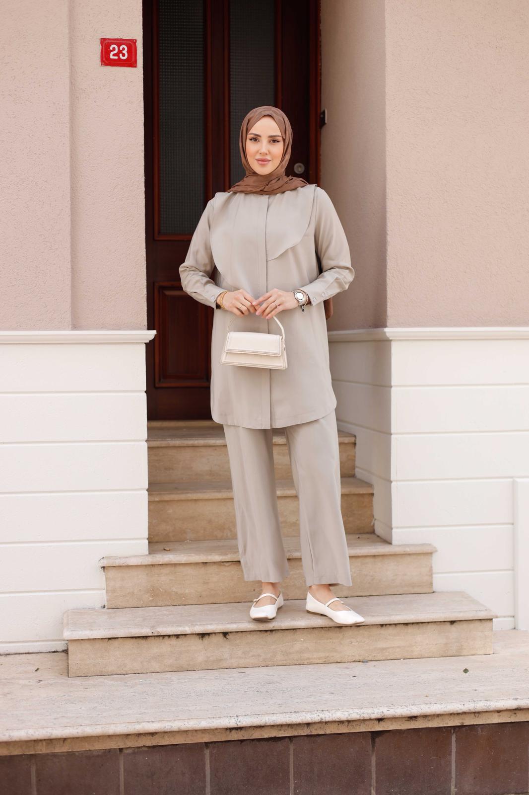 İPEK TENSEL PANTOLONLU TAKIM
